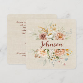 Invitación Frontera Floral de Renovación de Votos