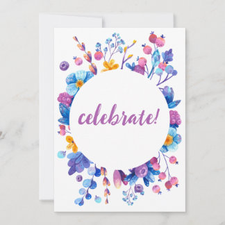 Invitación Frost Berry Winter Fiesta