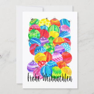 Invitación Frost Weihnachten Navidades alemanes , acuarela