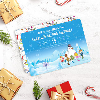 Invitación Frosty the Snowman™ Winter Birthday