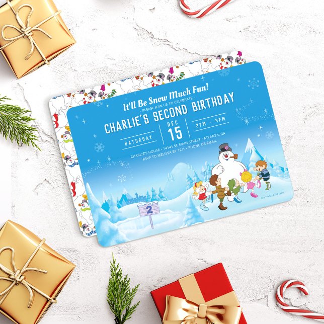 Invitación Frosty the Snowman™ Winter Birthday (Subido por el creador)