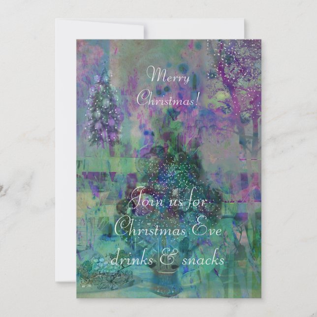 Invitación Fruta Azúcar-Sacada el polvo del navidad (Anverso)