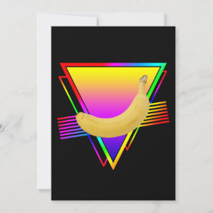 Invitación Fruta de plátano retro