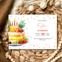 Frutas Cumpleaños Torta de cumpleaños