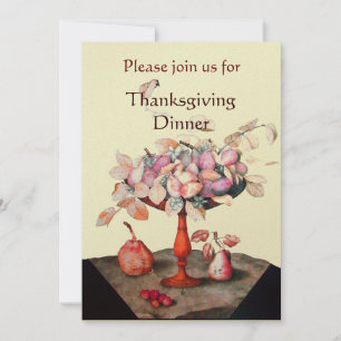 Invitación FRUTAS DE LA TEMPORADA 5 Cena de Acción de Gracias