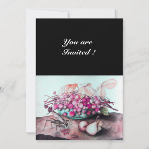 INVITACIÓN FRUTAS DE LA TEMPORADA / FRESAS Y PERAS