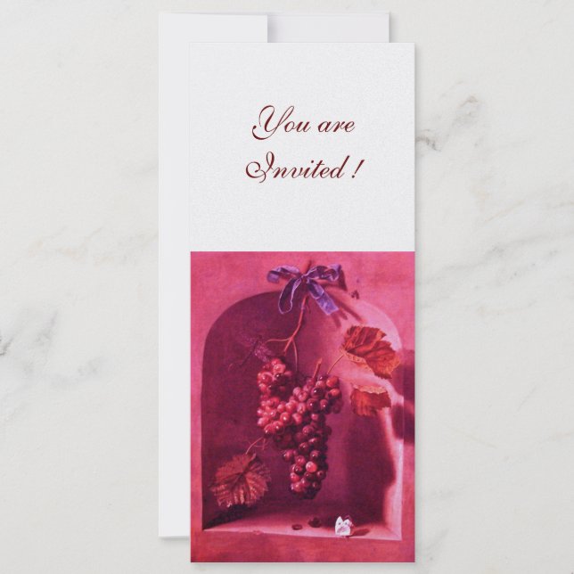 Invitación FRUTAS DE LA TEMPORADA - PROSPERIDAD, hielo rosa r (Anverso)