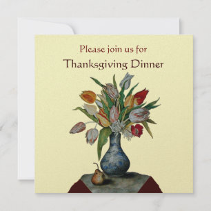 Invitación FRUTAS DE LA TEMPORADA / TULIPANES Cena de Acción 