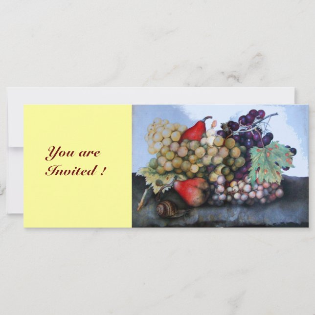 INVITACIÓN FRUTAS DE TEMPORADA 1 - GRAPAS Y PERLAS (Anverso)