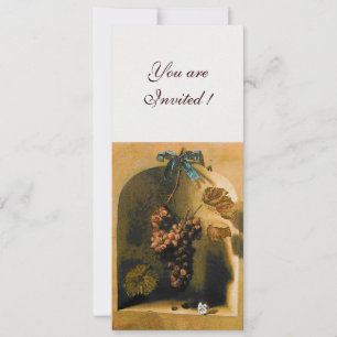 Invitación FRUTAS DE TEMPORADA - PROSPERIDAD, amarillo marrón