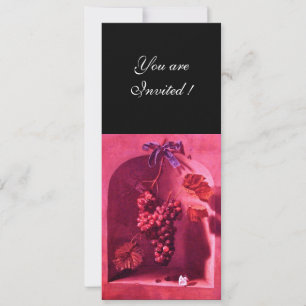 Invitación FRUTAS DE TEMPORADA - PROSPERIDAD, negro rosado