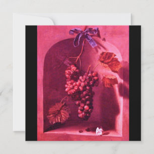 Invitación FRUTAS DE TEMPORADA - PROSPERIDAD, negro rosado