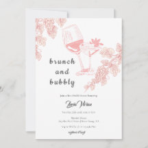 Frutas de uva elegantes Ducha de novias de champán