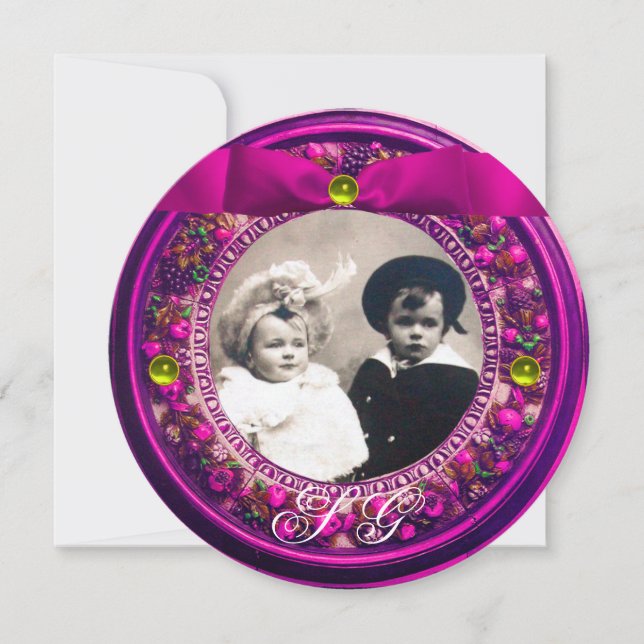 INVITACIÓN FRUTAS DEL RENACIMIENTO FLORENTINO CINTA ROSA MONO (Anverso)