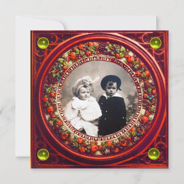 INVITACIÓN FRUTAS DEL RENACIMIENTO FLORENTINO NEGRO DAMSCO RO (Anverso)