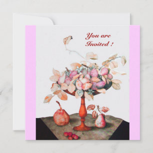 INVITACIÓN FRUTAS/FLORES DE TEMPORADA, IMPRESIONES Y HOJAS