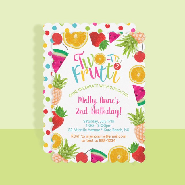 Invitación Frutos de doble tti 2 cumpleaños (Subido por el creador)