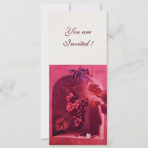 Invitación FRUTOS DE LA TEMPORADA - PROSPERIDAD , rosa rojo d