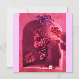 Invitación FRUTOS DE LA TEMPORADA - PROSPERIDAD, rosa rojo ma