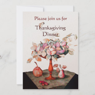 Invitación FRUTOS DE TEMPORADA 5 Fiesta De La Cena De Acción