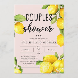 Invitación Frutos de verano parejas de cítricos de limón duch