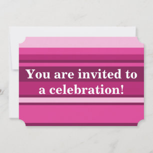 Invitación Fuchsia strips