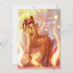 Invitación Fuego Geisha