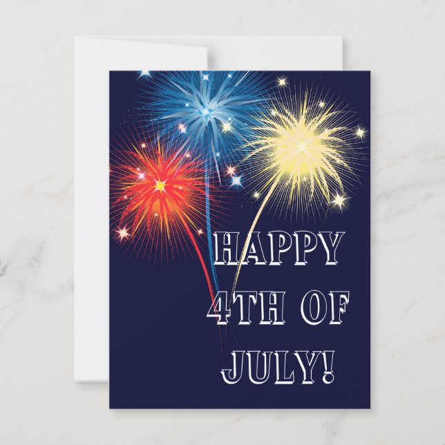 Invitación Fuegos artificiales (Anverso)