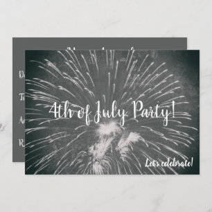 Invitación Fuegos artificiales 4 de julio