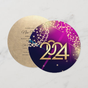 Invitación Fuegos artificiales de Año Nuevo 2024