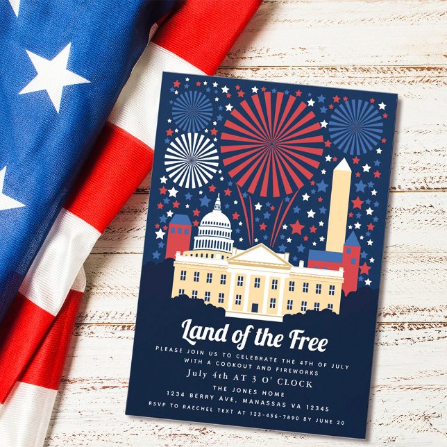 Invitación Fuegos artificiales de la Casa Blanca del 4 de jul (Subido por el creador)