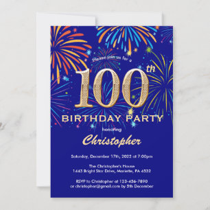 Invitación Fuegos artificiales de la Marina de los 100 Años y