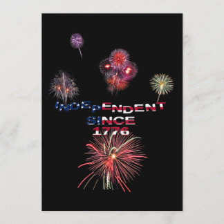 Invitación Fuegos artificiales el 4 de julio