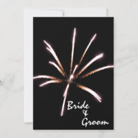 Fuegos artificiales en el Boda de verano negro