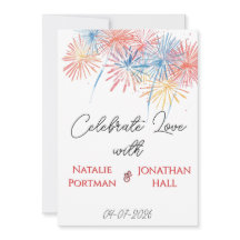 Fuegos Artificiales Patrióticos Elegantes | Boda d