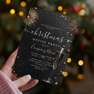 Invitación Fuegos artificiales Y Fiesta De La Oficina De Vaca