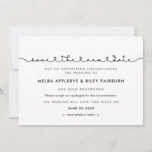 Invitación Fuente de corazón conectable lindo Guardar la nuev