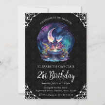 Fuente de Fantasía Nocturna con Acuarela para Cump