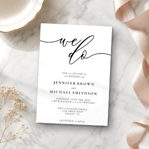 Invitación Fuente de firma modernista simple Nosotros hacemos