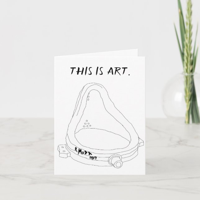 Invitación Fuente de Marcel Duchamp R.Mutt 1917 (Anverso)