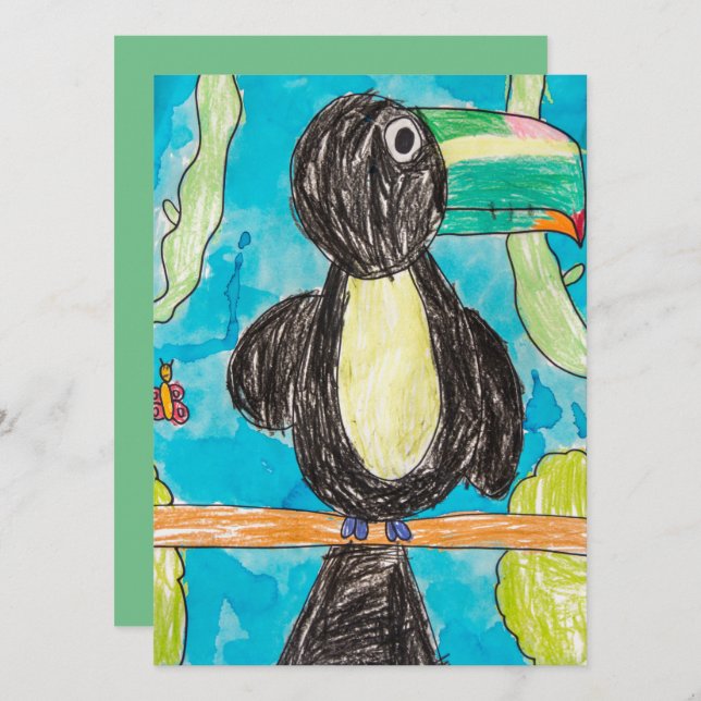 Invitación Fuentes hechas a mano del fiesta del arte (Anverso / Reverso)