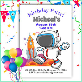 Invitación Fuera de este mundo Astronauta