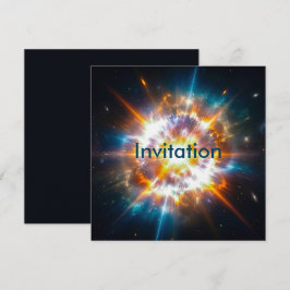 Invitación Fuera de este mundo Espacio Cósmico