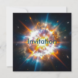 Invitación Fuera de este mundo Espacio Cósmico