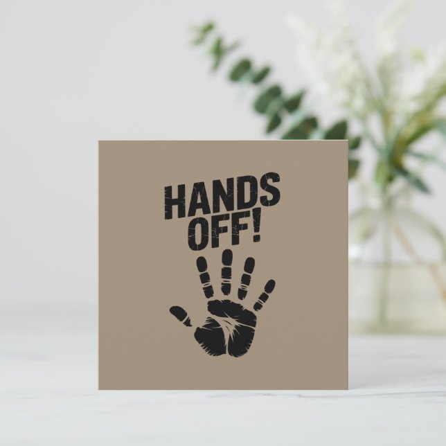 Invitación Fuera de mi país Mi cuerpo Medicare Política (Anverso de pie)