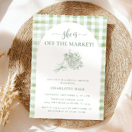 Invitación Fuera del mercado, ducha de novias en el mercado