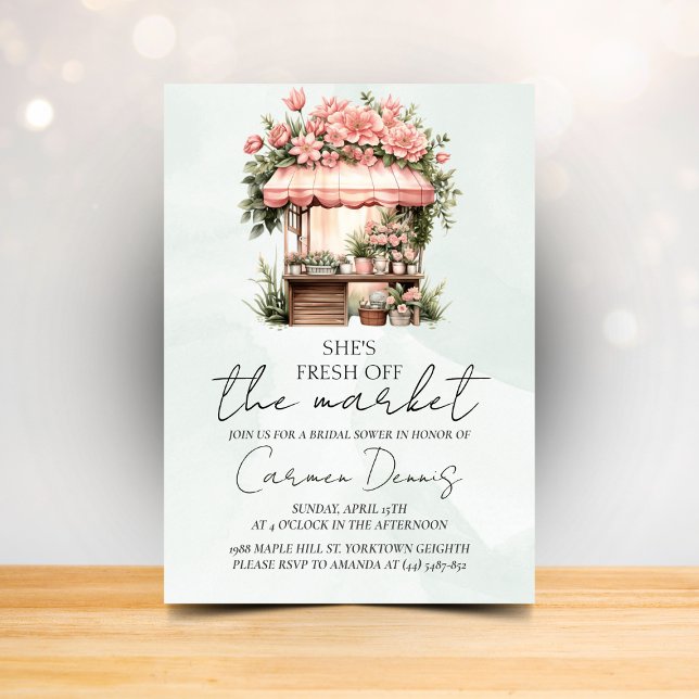 Invitación Fuera del mercado, mercado de duchas de novias (Subido por el creador)