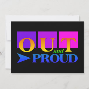 Invitación FUERA Y ORGULLOSA, personalizar