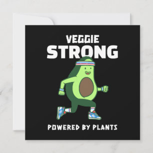 Invitación Fuerte Veggie, impulsado por plantas