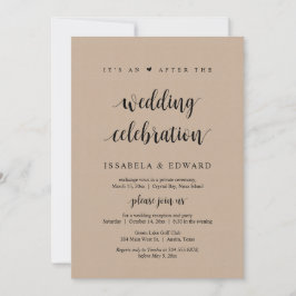 Invitación Fuga, Es una fiesta después de la boda, Kraft